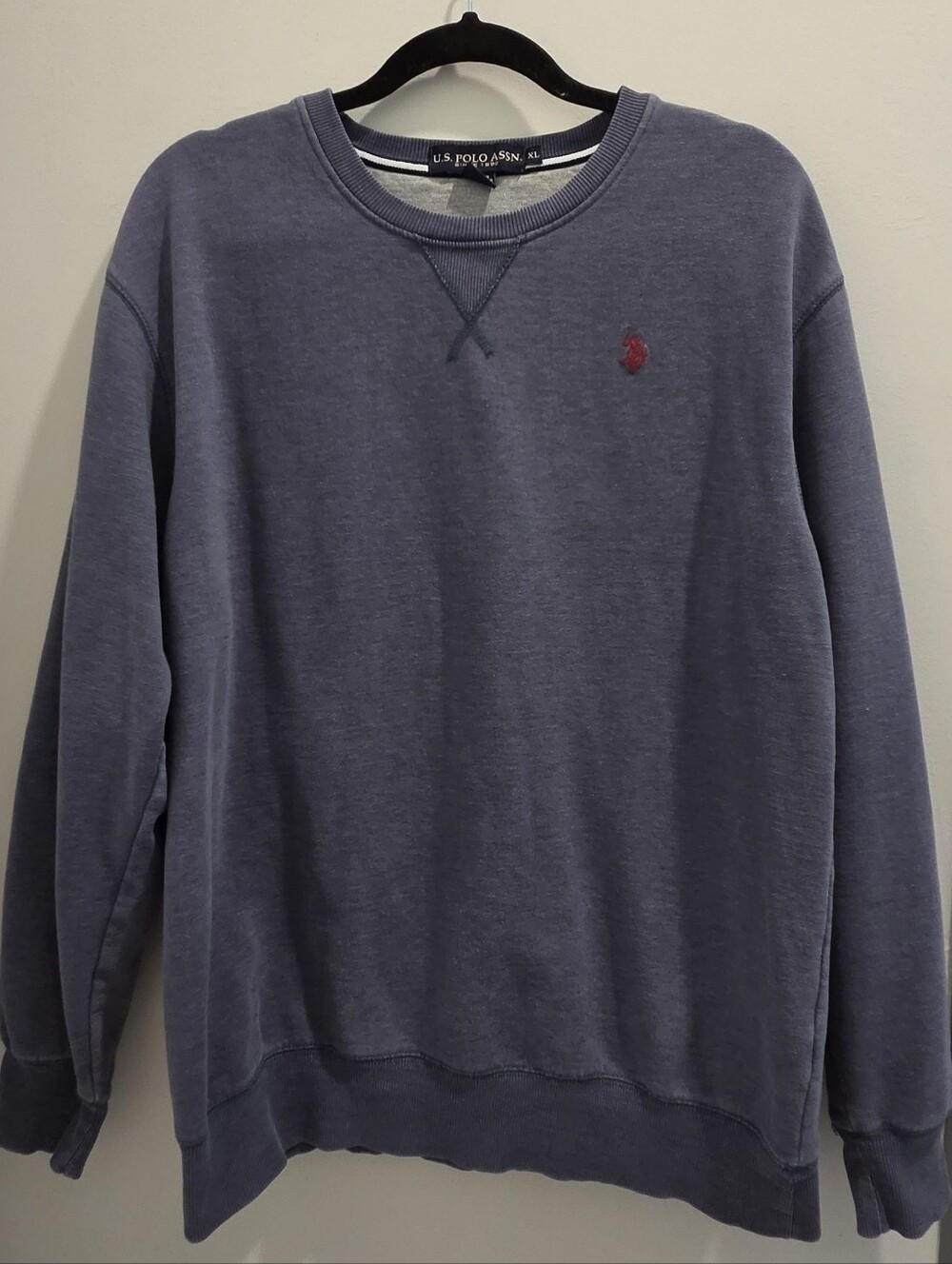 U.S. Polo Assn. Crewneck Sweatshirt Blue Gray Mens XL Vintage Preppy